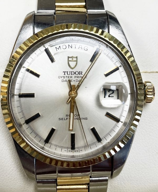 Tudor Armbanduhr, ersten Jahre, mit Rolex Verschluss und Registrierung